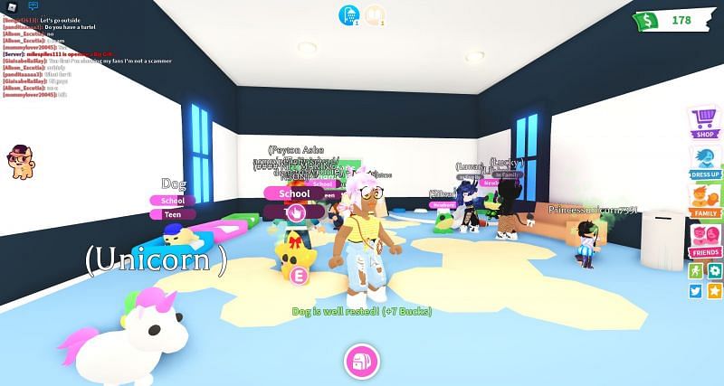 A player's home in Adopt Me! (Image via Roblox Corporation)